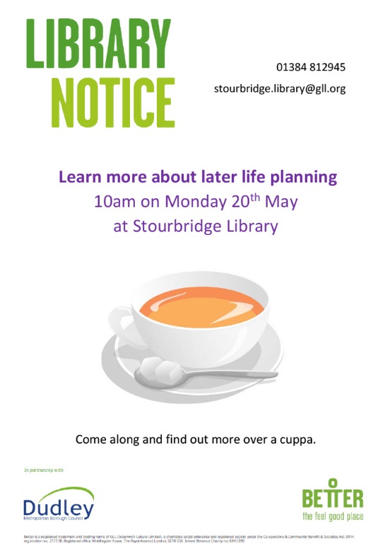 Stourbridge Library - Later Life Planning